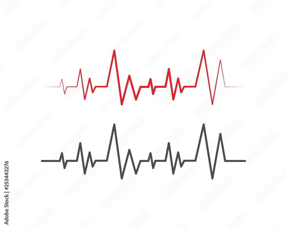 Pulse line ilustration vector Pulse line ilustration vector