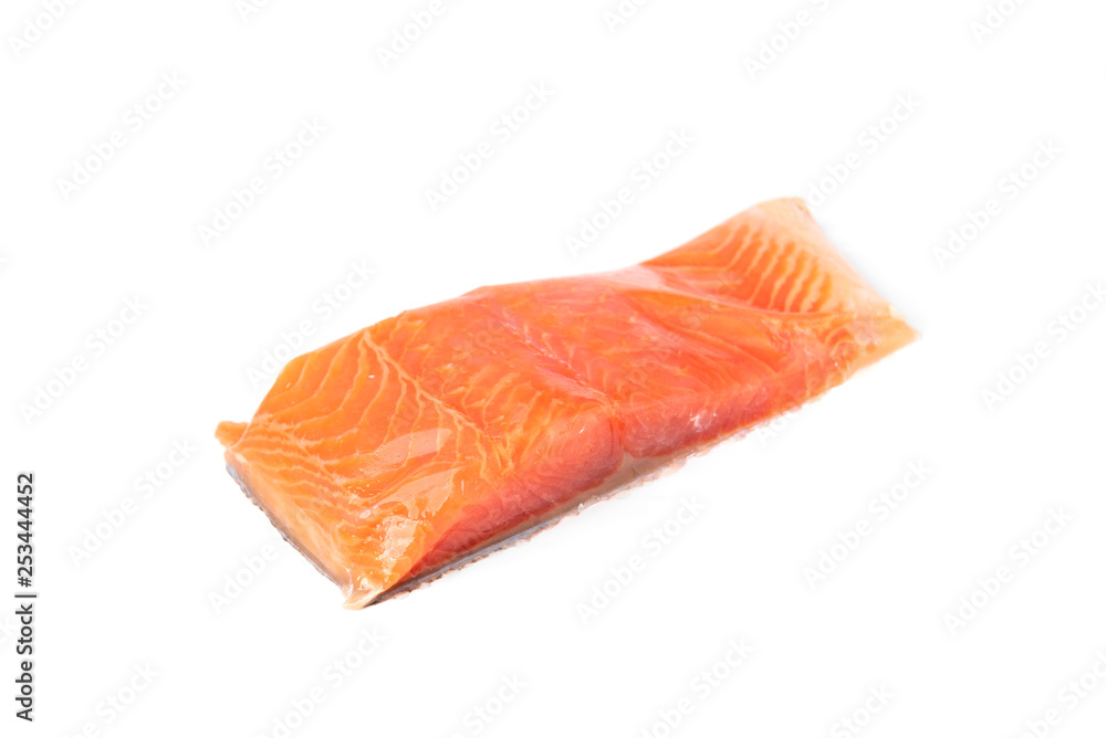 Salted salmon isolated on white background. Salted salmon isolated on white background.
