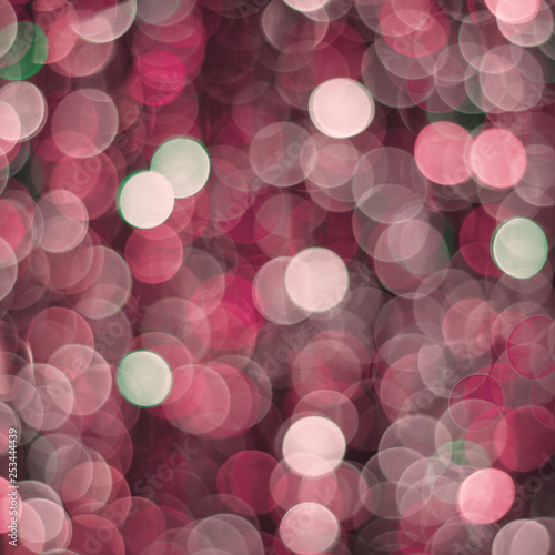 Red lights bokeh background