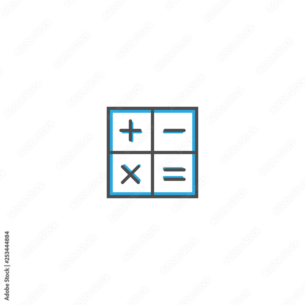 Calculator icon design. Essential icon vector illustration Calculator icon design. Essential icon vector illustration