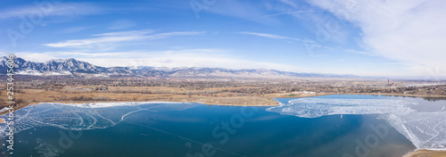 Baseline Reservoir Boulder Colorado Winter Landscape