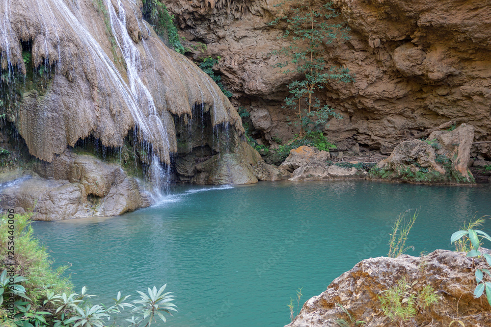 Blue Waterfall in Lamphun, Thailand