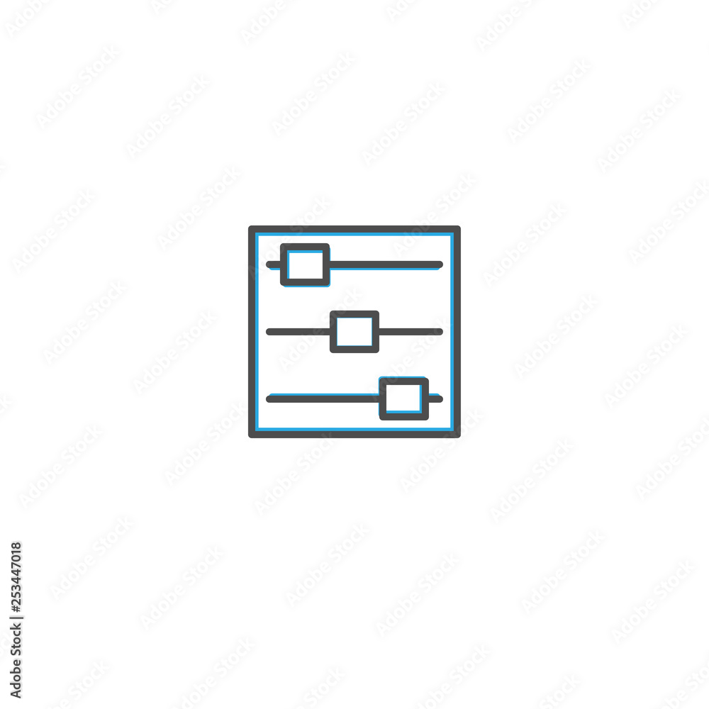 Controls icon design. Essential icon vector illustration Controls icon design. Essential icon vector illustration