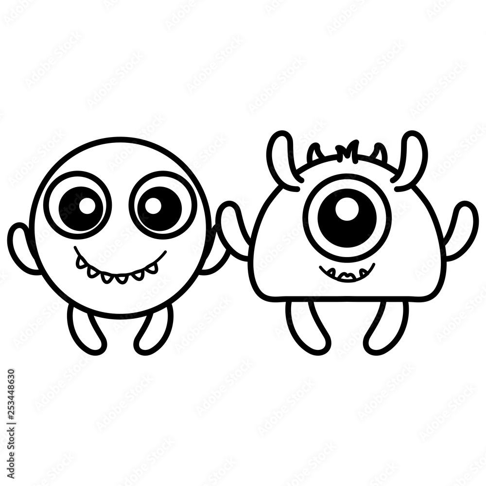 crazy monsters couple comic characters crazy monsters couple comic characters
