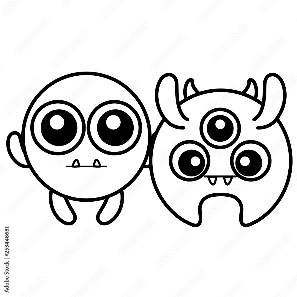 crazy monsters couple comic characters crazy monsters couple comic characters
