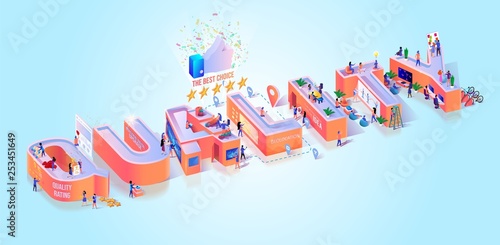 Business Idea Quality Growth Typography Banner