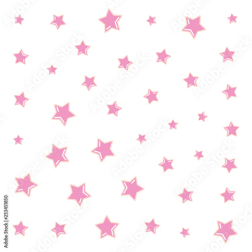 background decoration pink stars