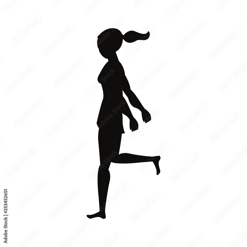 woman silhouette character