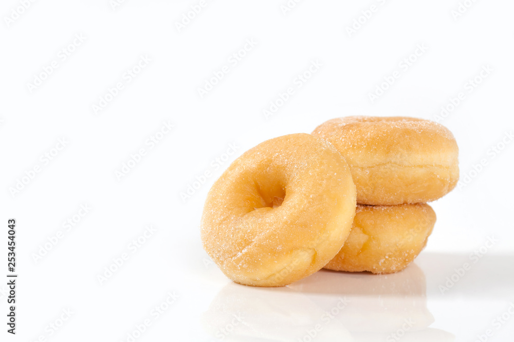 Donut isolated on white background with space for copy. Donut isolated on white background with space for copy.
