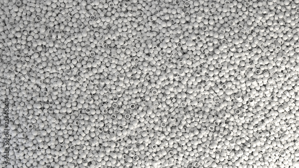 Pile of white primitives Pile of white primitives