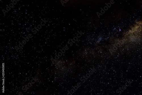 Stars and galaxy outer space sky night universe black starry background of shiny starfield