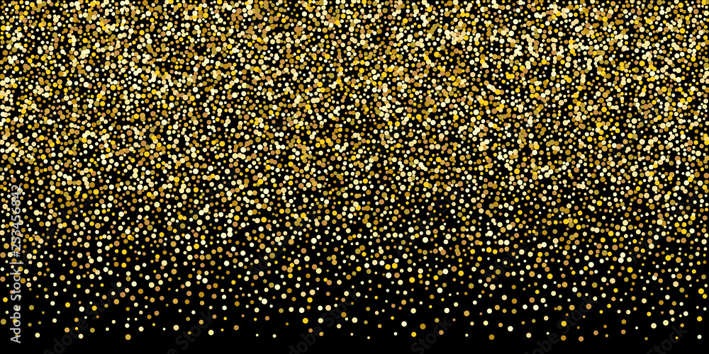 Golden glitter confetti