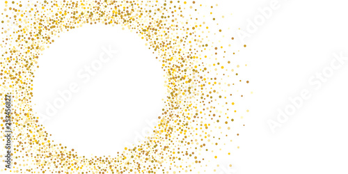 Golden glitter confetti