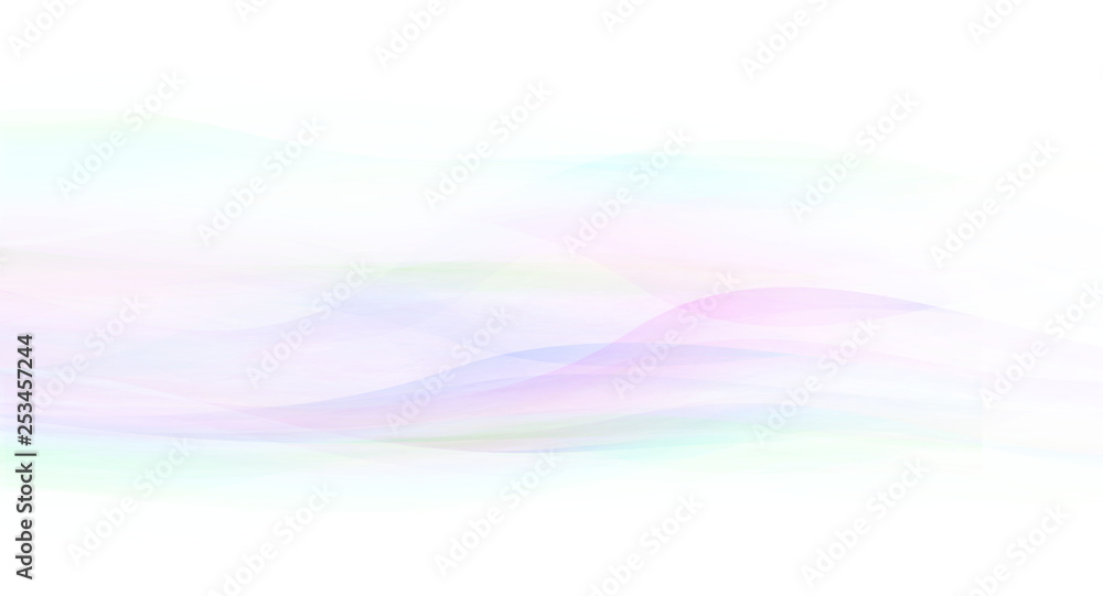 Obraz premium パステルカラーのウェーブ（抽象的な背景）