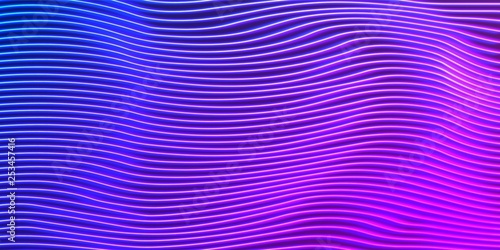 Neon lines background with glowing 80s new retro vaporwave or synthwave style