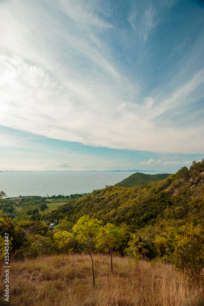 vilage near the beach in mountain