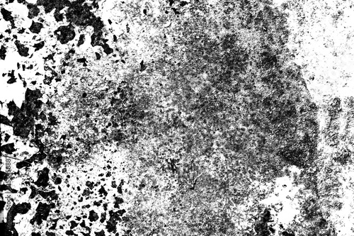 Black and white high contrast marble texture, desaturated high contrast background. Rough, scratch, splatter grunge pattern design brush strokes. photo