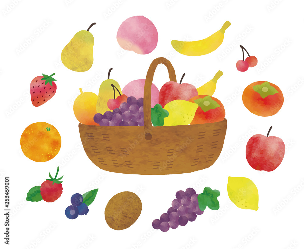 フルーツバスケット水彩 Stock Vector Adobe Stock
