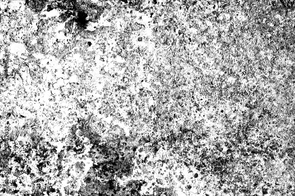 Black and white high contrast marble texture, desaturated high contrast background. Rough, scratch, splatter grunge pattern design brush strokes. 