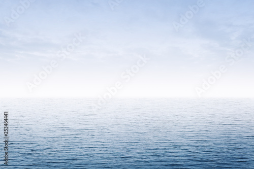 Fototapeta Naklejka Na Ścianę i Meble -  calm ocean and blue sky at morning