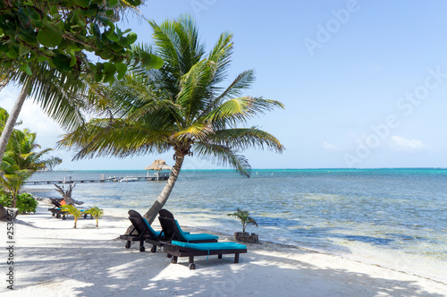 Tableau sur toile Ambergris Caye Beach, Belize