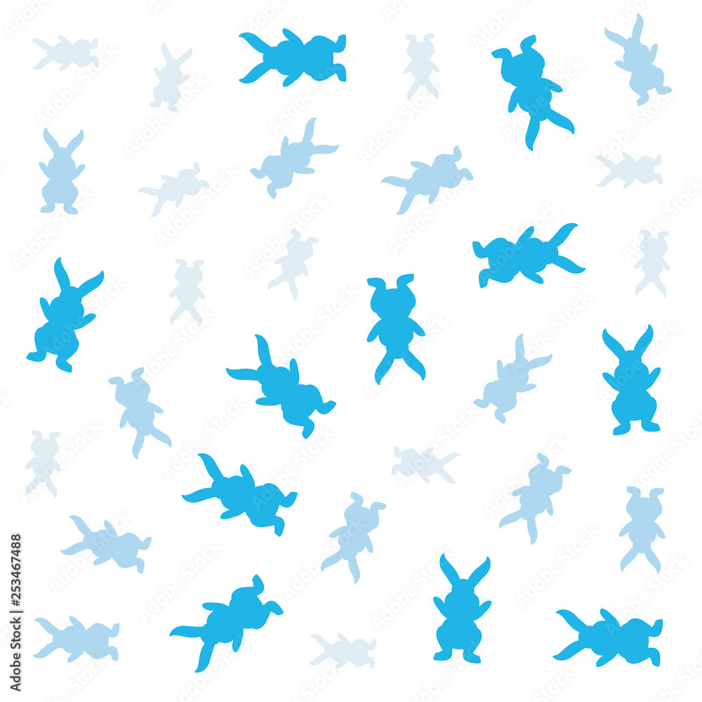 blue rabbit silhouette blue rabbit silhouette