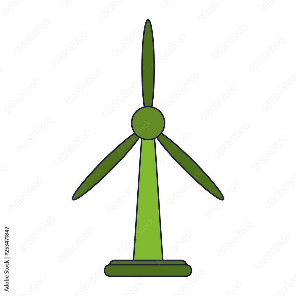 Wind turbine green energy isolated Wind turbine green energy isolated