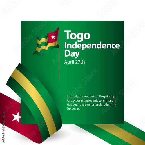 Togo Independence Day Vector Template Design Illustration