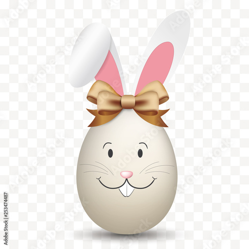 Natural Easter Egg Hare Ears Transparent
