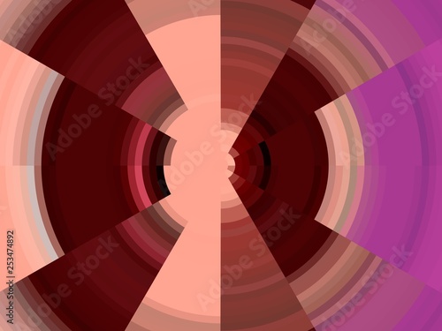 Red pink circular sparkling bright background