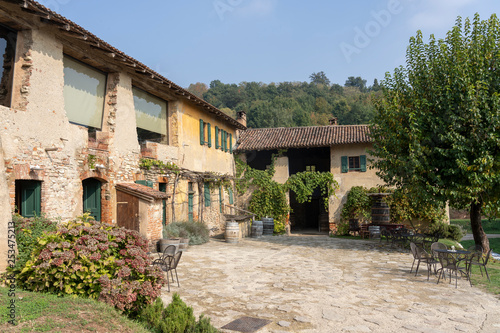 Country house in the Park of Curone at fall