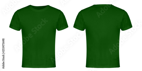 Green Blank T-shirt Front and Back
