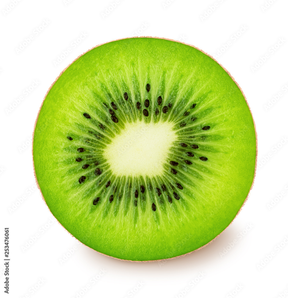 Cutted kiwi fruit isolated on a white Cutted kiwi fruit isolated on a white