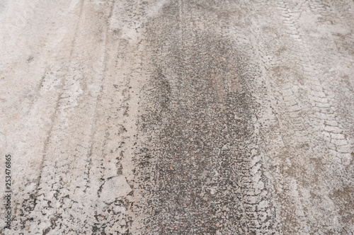 frozen road