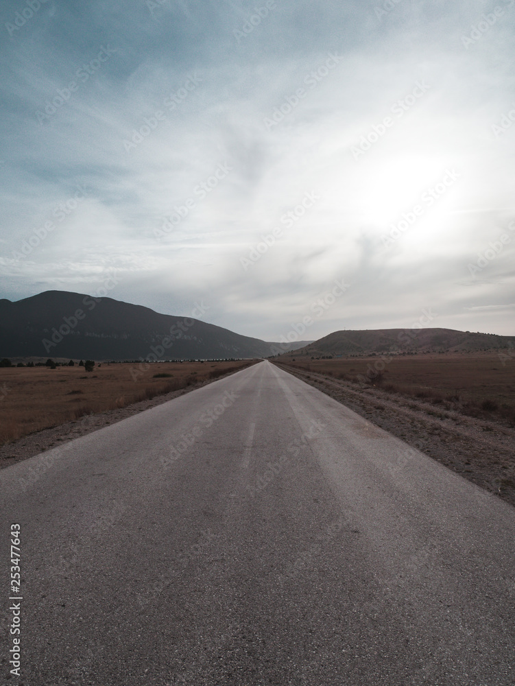 custom made wallpaper toronto digitalScenic empty mountain road