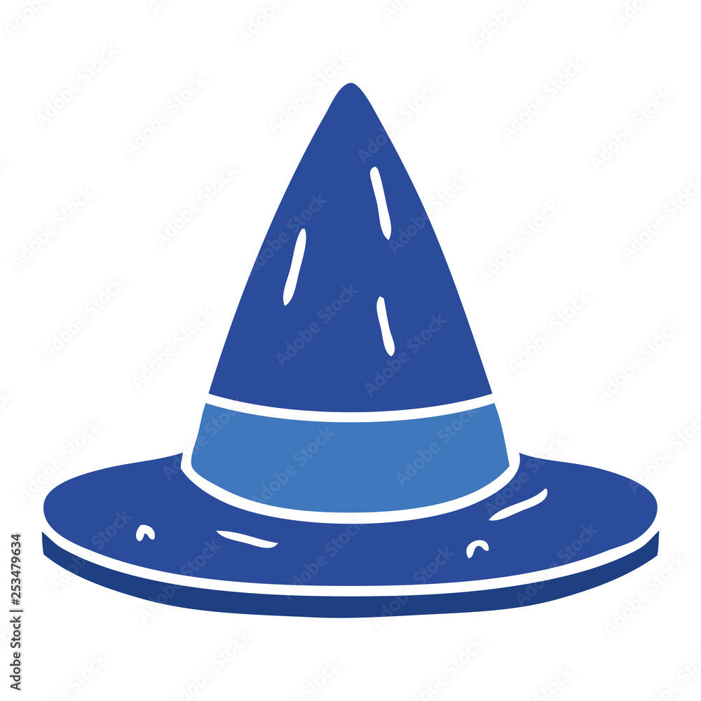 Fototapeta premium cartoon doodle of a witches hat