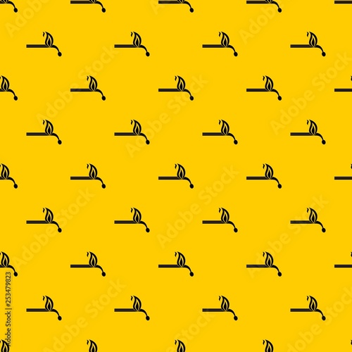 Wallpaper Mural Burning match pattern seamless vector repeat geometric yellow for any design Torontodigital.ca