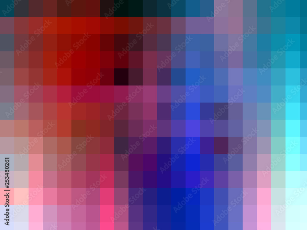 Blue red pink squares abstract background Blue red pink squares abstract background