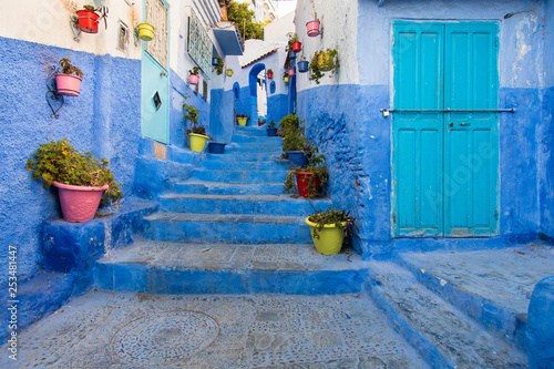 Stairway in Chefchaouen in Morocco © Marko Rupena