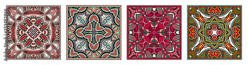 Traditional ornamental floral paisley bandanna
