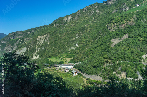 Italy, train from Bolzano to Venice, SCENIC VIEW OF LANDSCAPE AGAINST CLEAR SKY