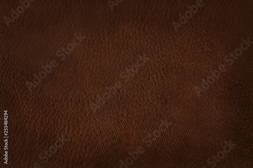 Close up of brown leather texture background with seamless pattern.
