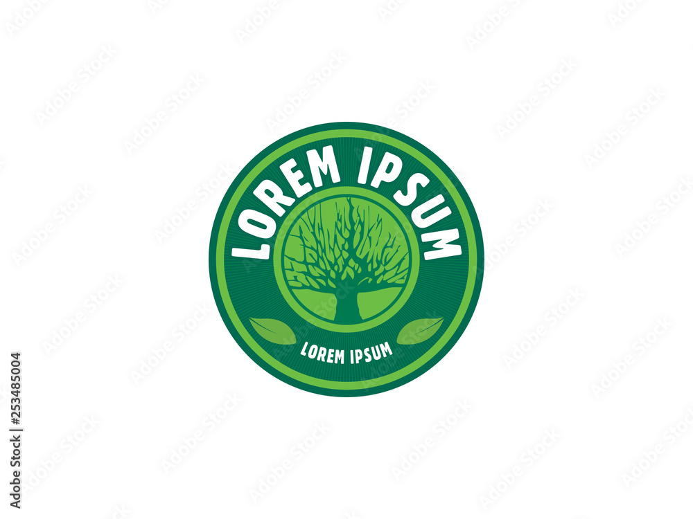 Obraz premium Tree vector logo design