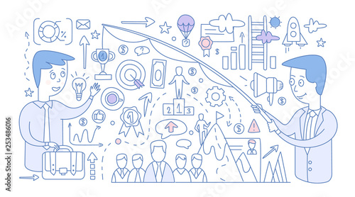 Wallpaper Mural Employee Motivation Concept. Vector Infographic Torontodigital.ca