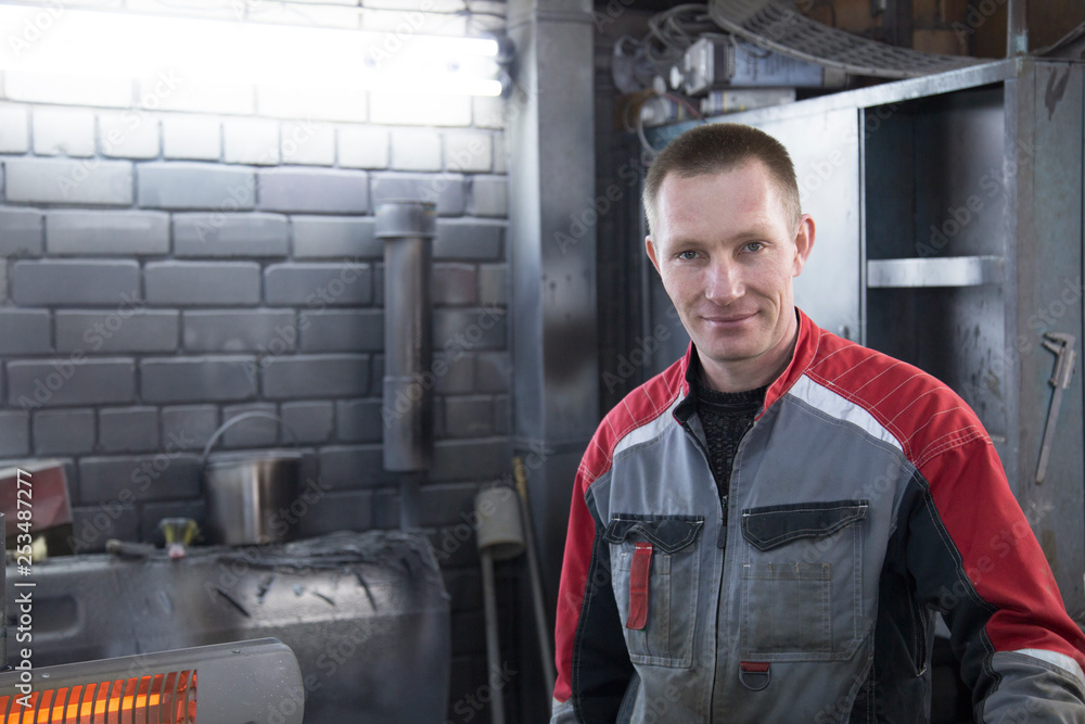 portrait of car mechanic portrait of car mechanic