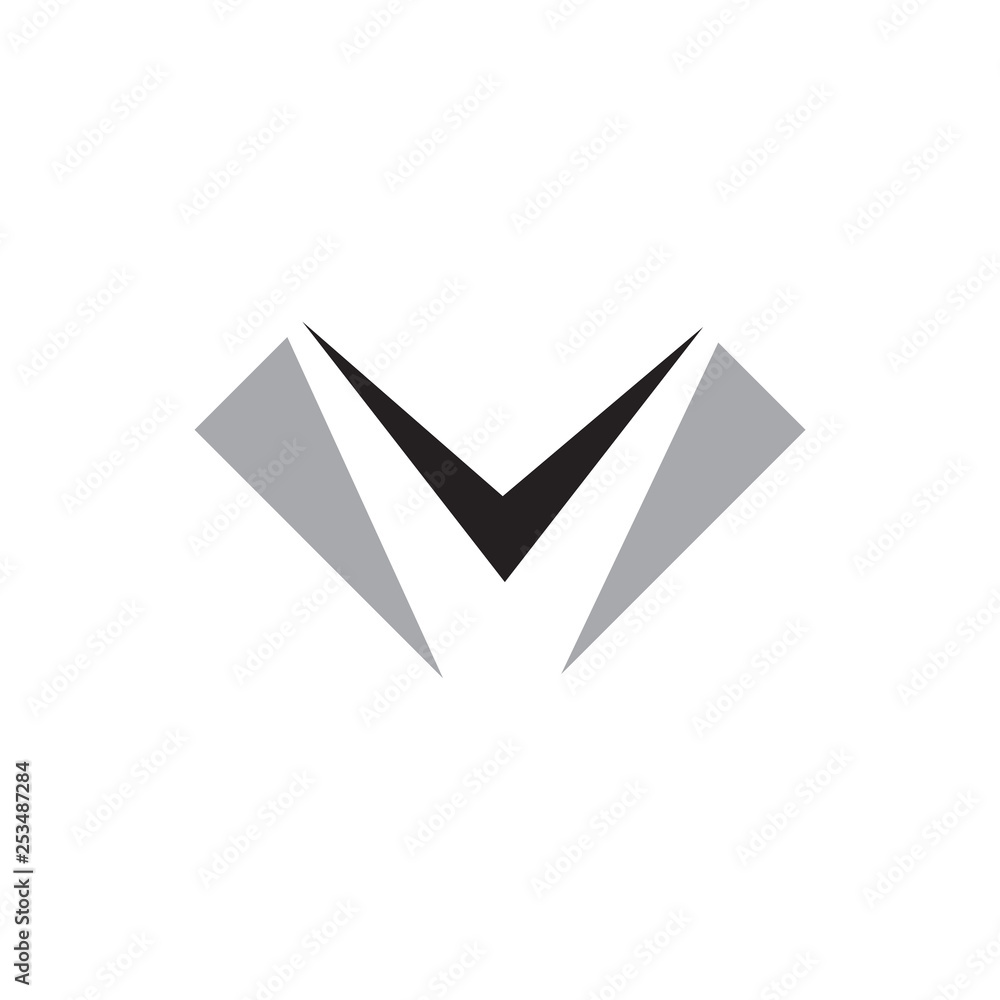 Initial Letter V Abstract Design Logo - Elements Initial Letter V Abstract Design Logo - Elements