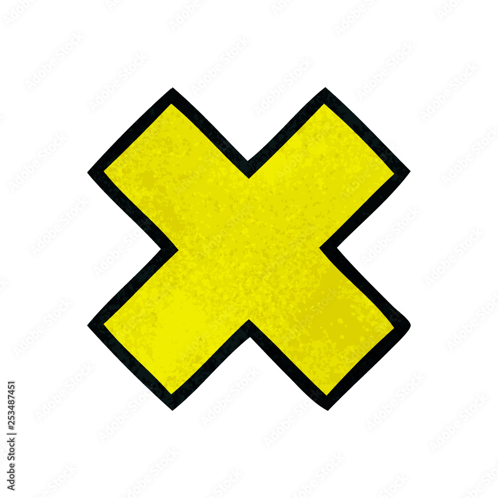 retro grunge texture cartoon multiplication symbol retro grunge texture cartoon multiplication symbol