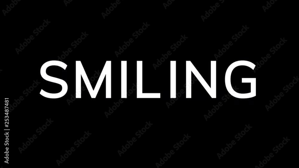 From the Glitch effect arises text SMILING. Then the TV turns off. Alpha channel Premultiplied - Matted with color black From the Glitch effect arises text SMILING. Then the TV turns off. Alpha channel Premultiplied - Matted with color black