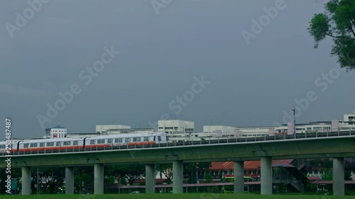 overpass of the subway of Singapore the Singapore 4k