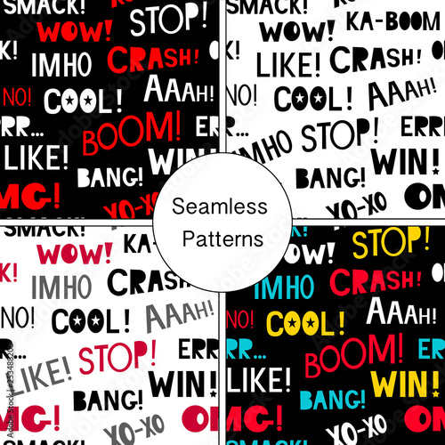 Collection of purple tone speech bubbles and dialog balloons. Vector illustration